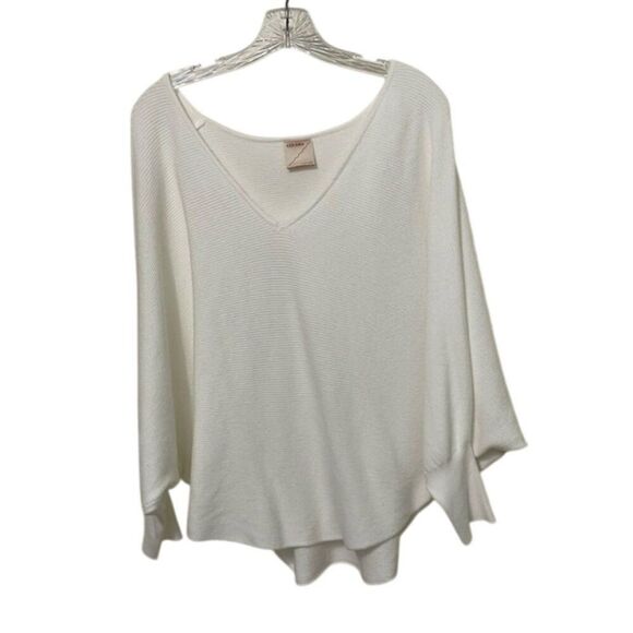Kerisma Ryu White Knit Dolman Sleeve Sweater Womens Size S/M - Picture 1 of 9